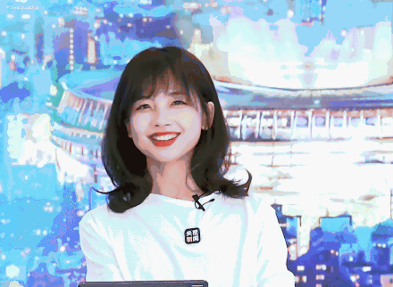 可爱主持人王冰冰微信表情包