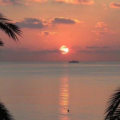 ins唯美夕阳风景微信头像