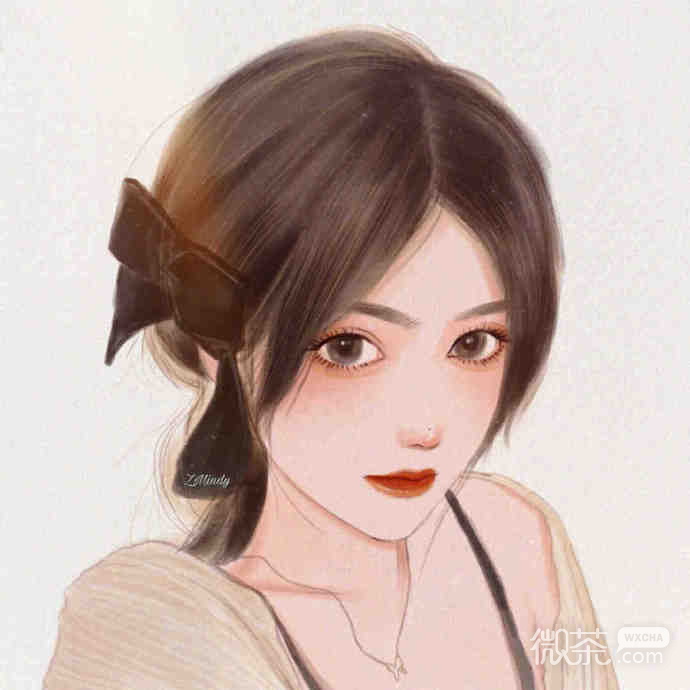 个性独特好看的彩绘美女微信头像