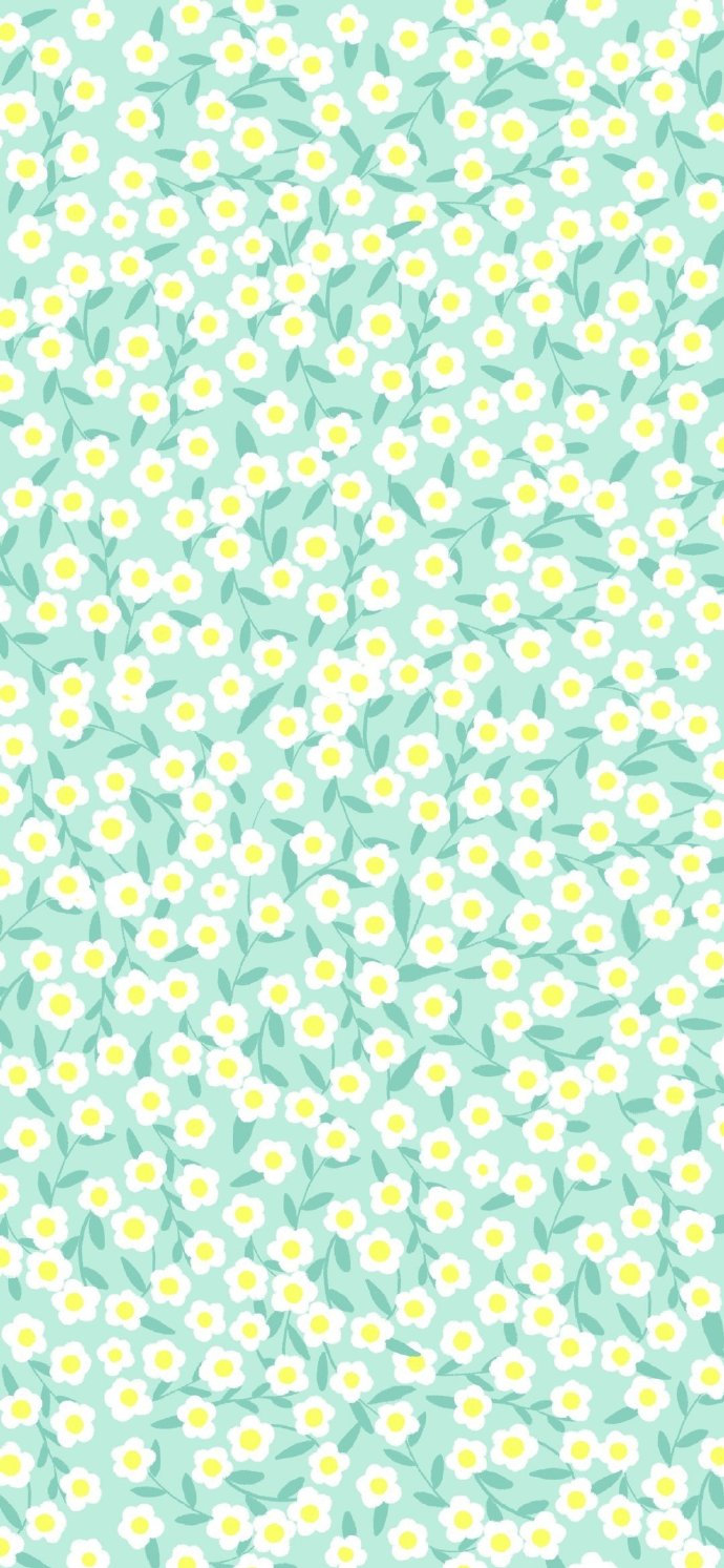 清新小碎花微信聊天背景图