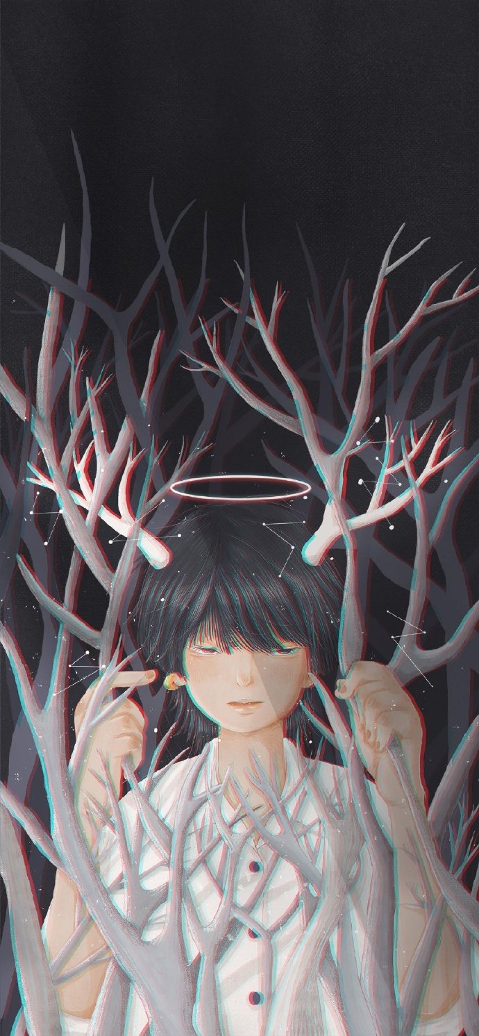 一人一半可爱卡通情侣微信头像