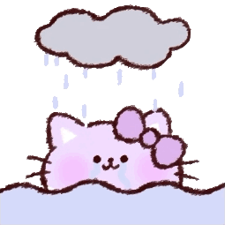 紫色可爱小猫Bora动态微信表情包