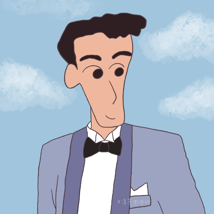 蜡笔小新一家子的情侣微信头像