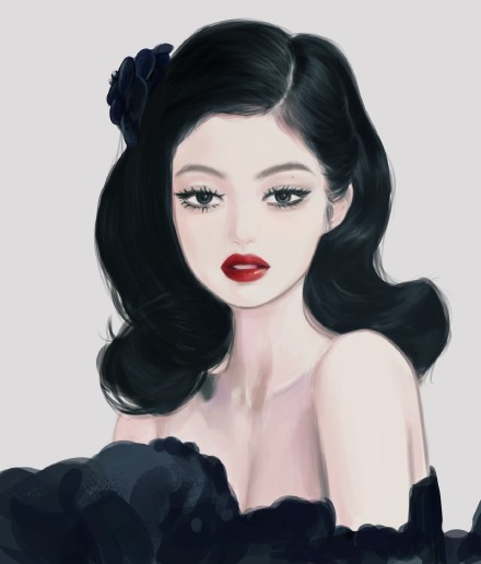 手绘jennie超好看的微信头像