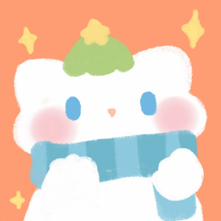 手绘可爱圣诞卡通情侣微信头像