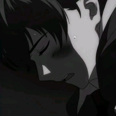 ins风丧系动漫男生微信头像