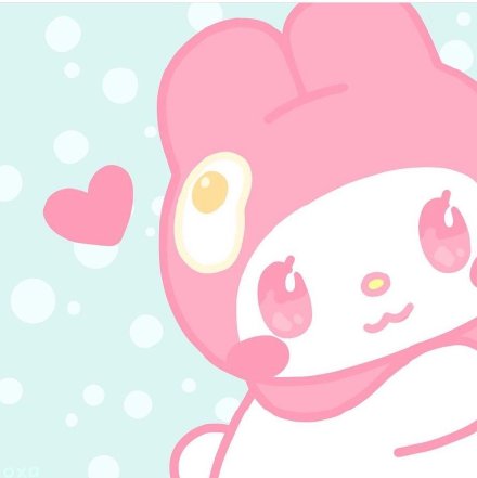 手绘超可爱的美乐蒂微信头像