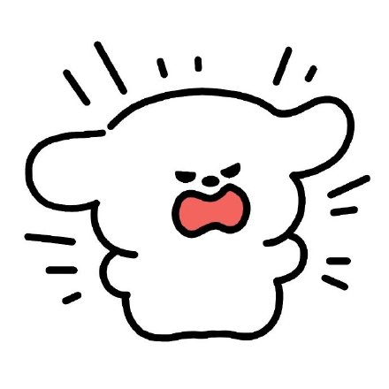 简笔画狗勾可爱微信头像