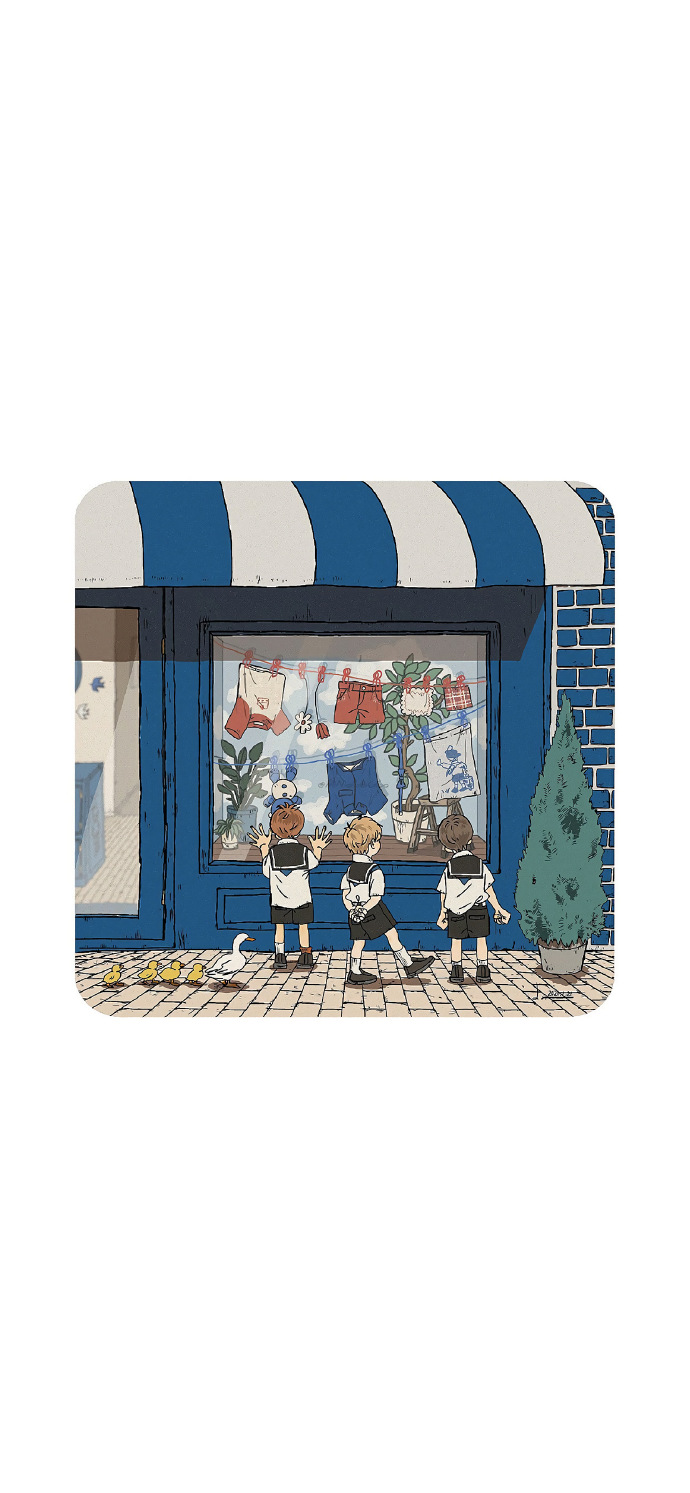 温柔又治愈的可爱插画朋友圈配图