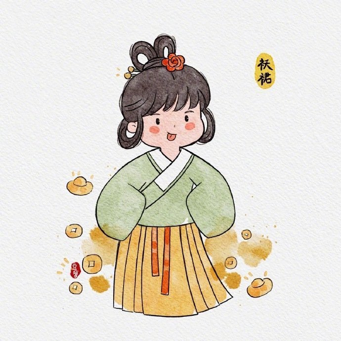 古风汉服卡哇伊微信头像