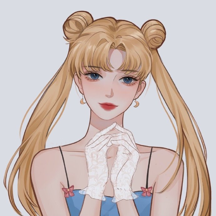 画风简约却不失精致的插画微信头像