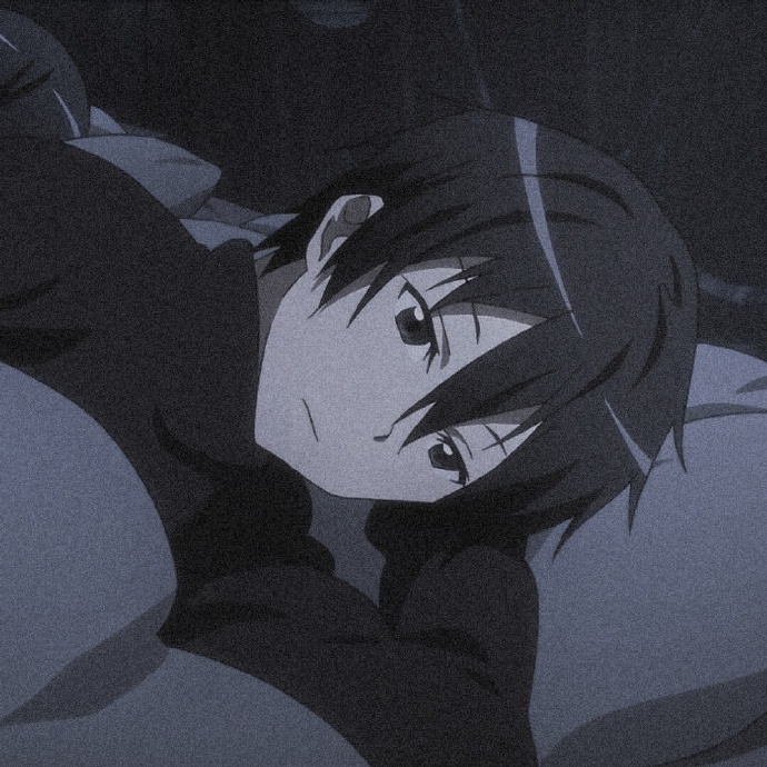 好看的暗系动漫情侣微信头像