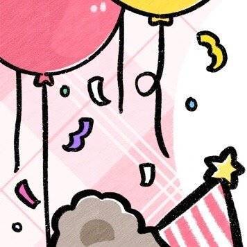 可可爱爱生日快乐九宫格朋友圈配图