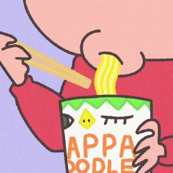 手绘蜡笔小新干饭可爱微信头像