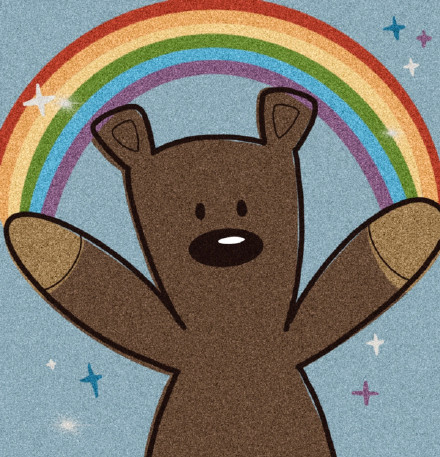 手绘可爱卡通小熊崽崽微信头像