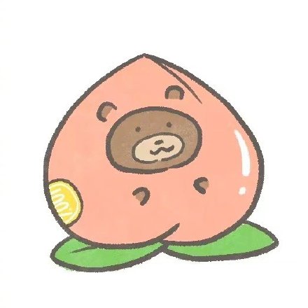 食物上的小熊脸可爱微信头像