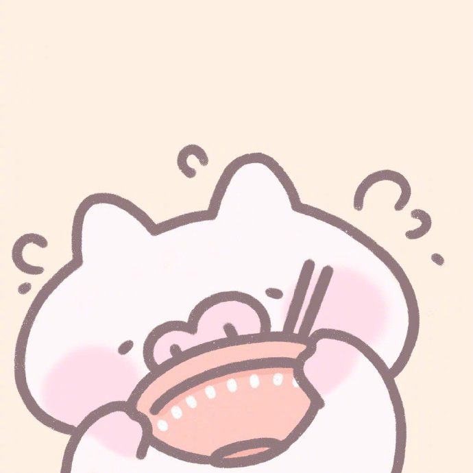 猪猪干饭可爱微信头像