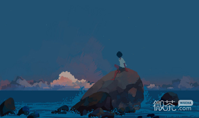 梦幻的卡通唯美插画微信朋友圈背景