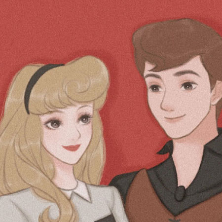 超甜迪士尼情侣照微信朋友圈背景图