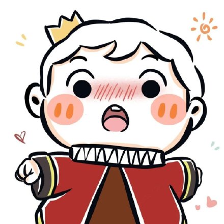 手绘《国王排名》超可爱的波吉微信头像