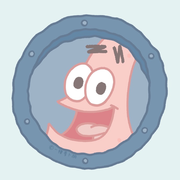 海绵宝宝x派大星手绘卡通微信头像