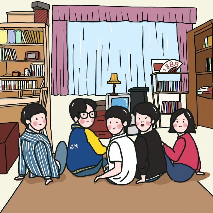 请回答1988可爱插画微信素材图片