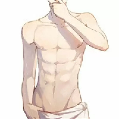 猛男必备腹肌的男头