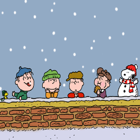 冬天超可爱的卡通微信背景图