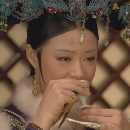《甄嬛传》娘娘们喝茶微信表情包