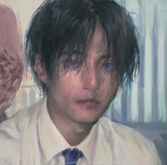 高冷帅气绝美侧颜男生头像