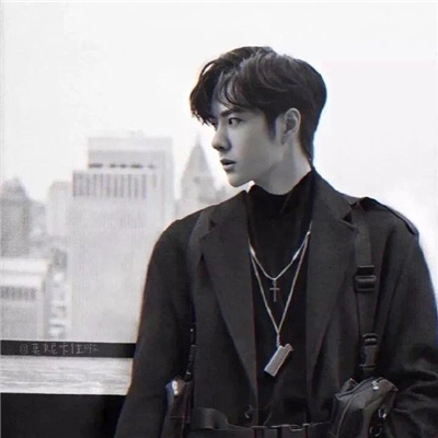 黑白系超酷超的帅气男生头像