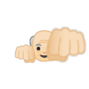 吃我一拳沙雕动态微信表情包