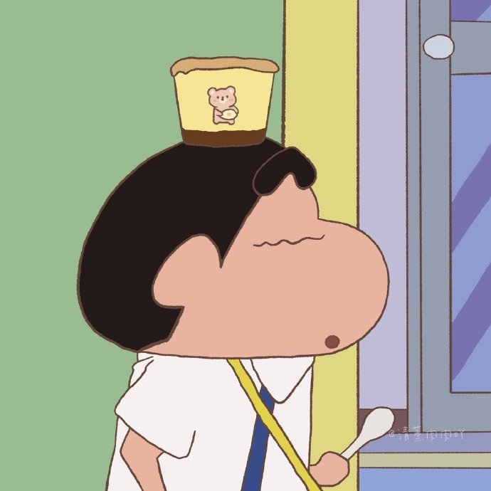 蜡笔小新一家子的情侣微信头像