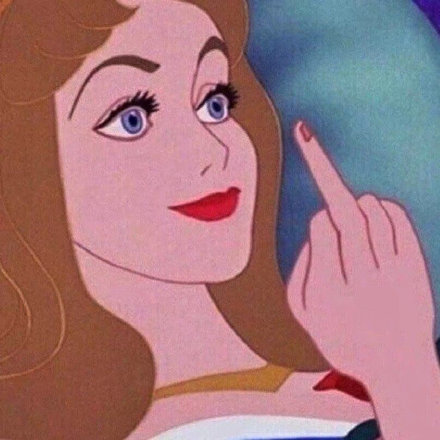 迪士尼公主搞怪微信头像