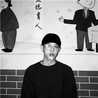 抖音热门黑白颓废时尚男生头像