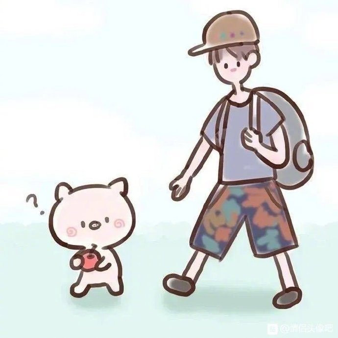 甜甜的双人情侣微信头像