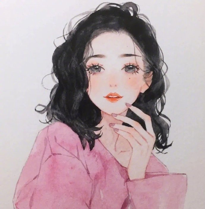 手绘唯美个性的微信头像