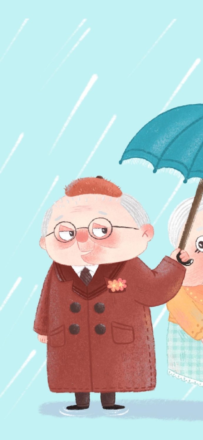 一人一半可爱卡通情侣微信头像