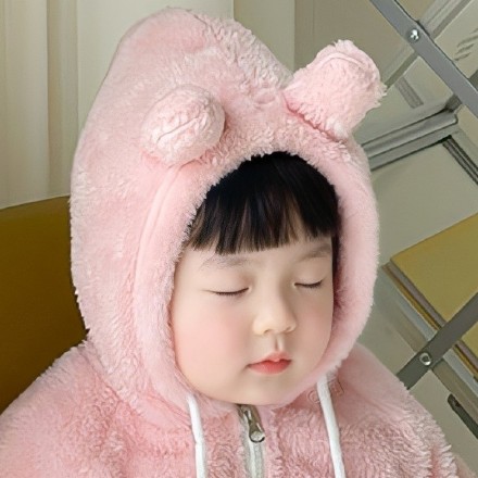 冬季可爱丸子妹情侣微信头像