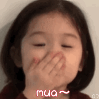 可爱的萌娃亲亲动态微信表情包