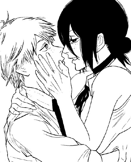 黑白系二次元男生微信头像