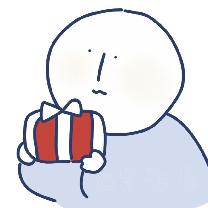 一组可爱的圣诞卡通头像