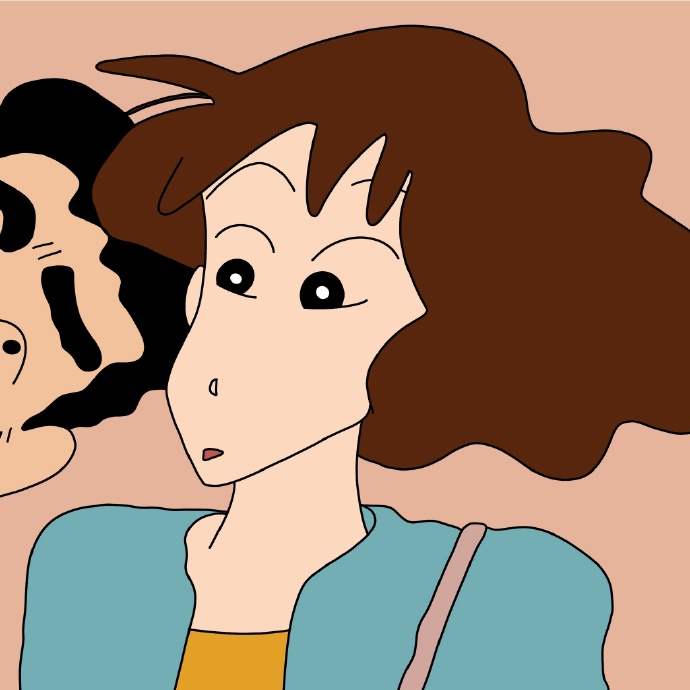 蜡笔小新一家子的情侣微信头像