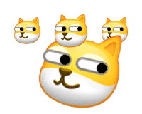 沙雕小黄脸头上转圈圈微信表情包