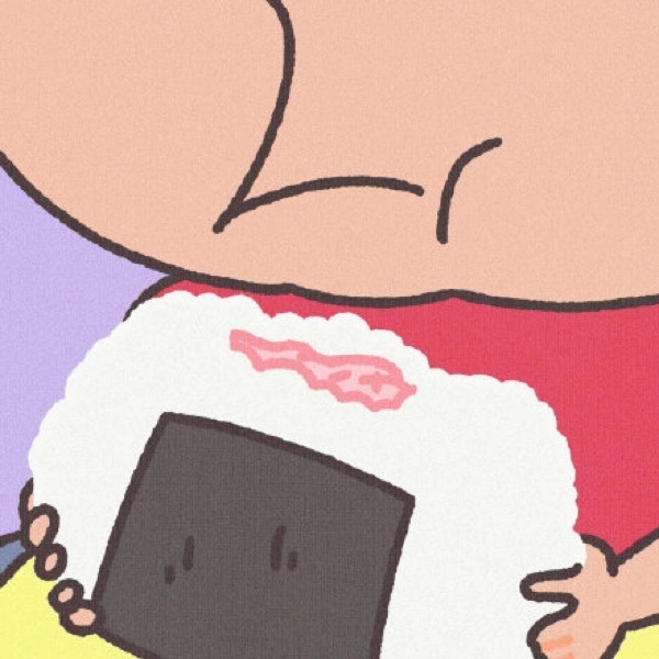 手绘蜡笔小新干饭可爱微信头像