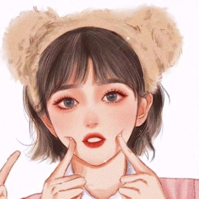 可甜可盐的手绘动漫女生微信头像