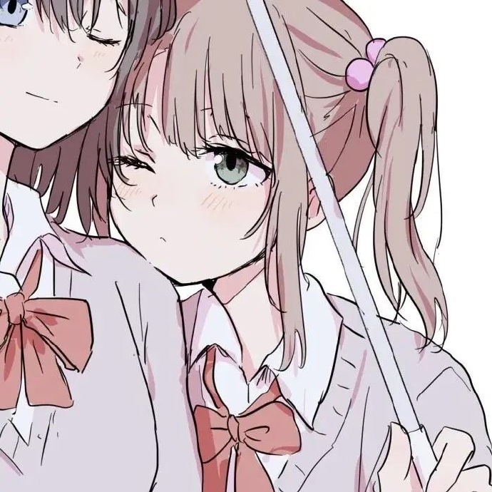 绝美的二次元闺蜜微信头像