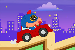 蜡笔小新开车系列微信表情包