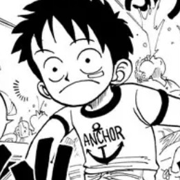 《海贼王》漫画画风路飞微信头像