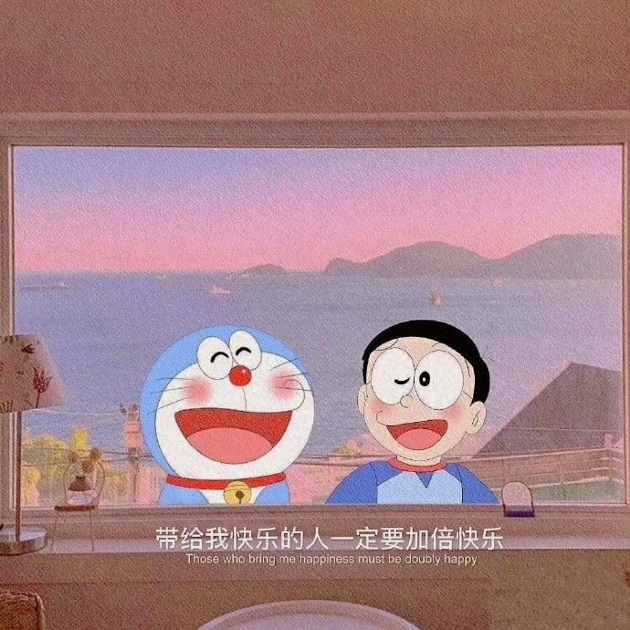 哆啦A梦、樱桃小丸子朋友圈背景图 
